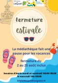 Horaires d'été médiathèque